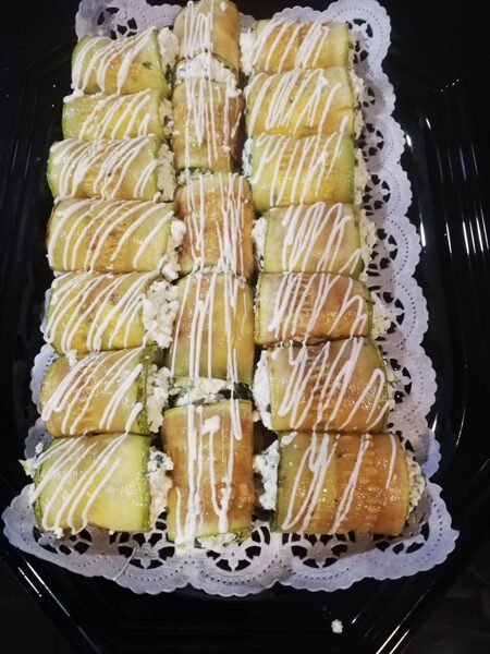 Baklažānu, cukini vai kabaču rullīši